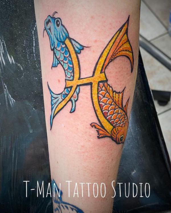 Two Fish Tattoos For Pisces 4