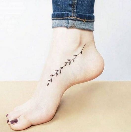 Adorable Mini Foot Tattoos For Women 2