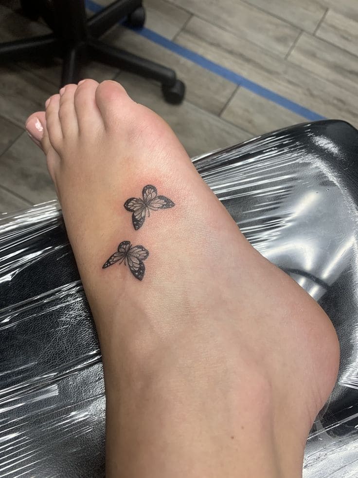 Adorable Mini Foot Tattoos For Women 3