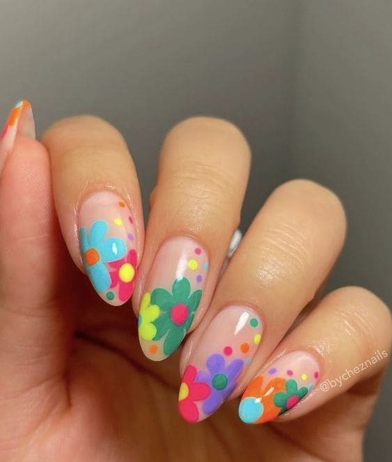Cool Floral Nails 2