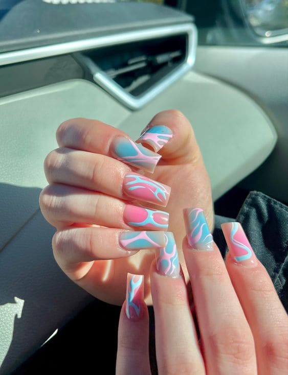 Cotton Candy Nails 3