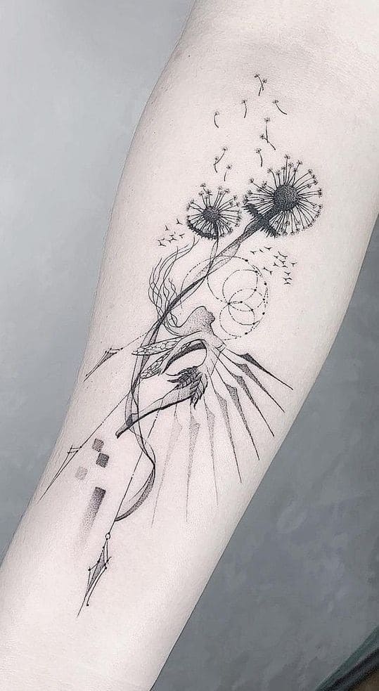 Floral Fairy Tattoos 4