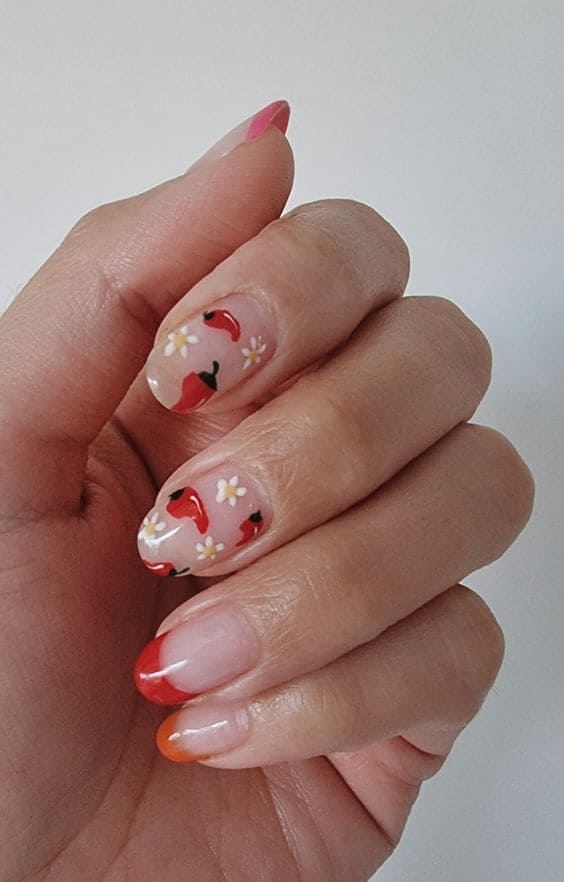 Hot And Spicy Nail Art 3