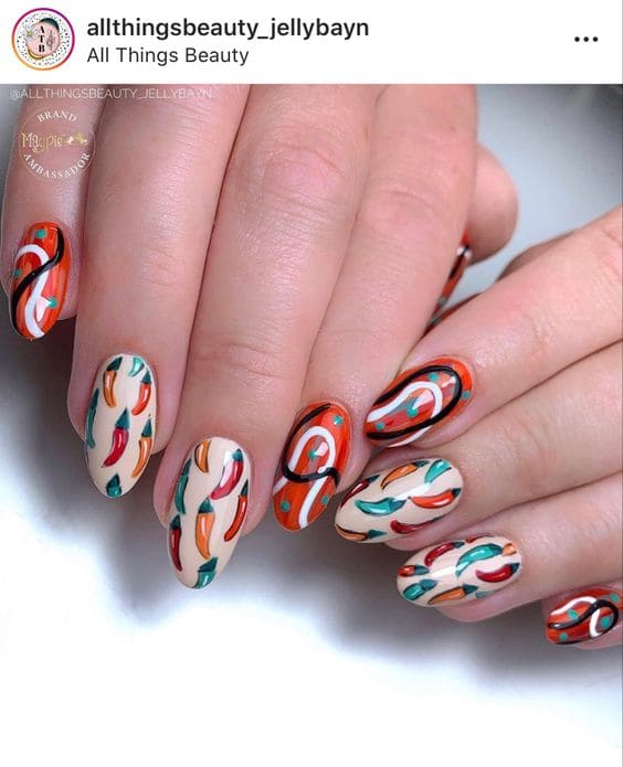 Hot And Spicy Nail Art 4