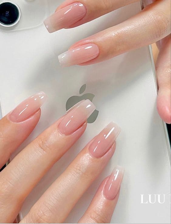 Jelly Nude Summer Nails 2