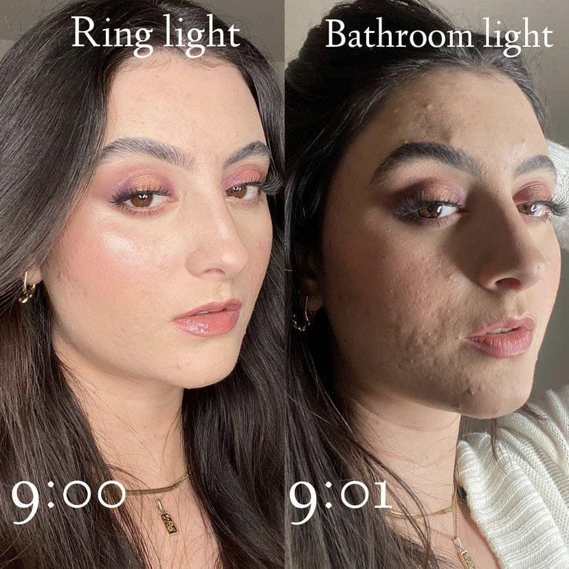 Makeup Under Improper Lighting