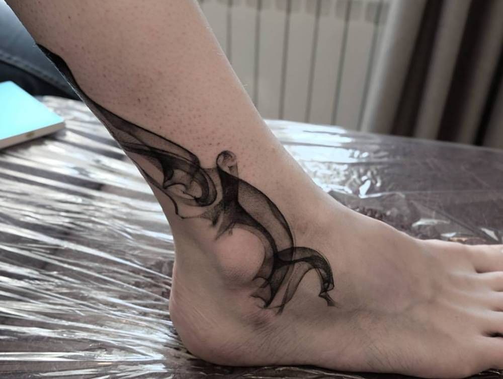 Modern Abstract Inks On Foot For Women 2