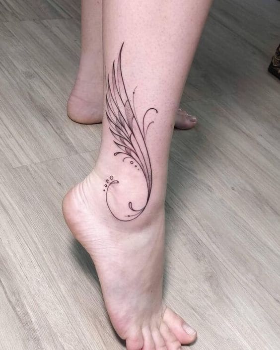 Modern Abstract Inks On Foot For Women 5