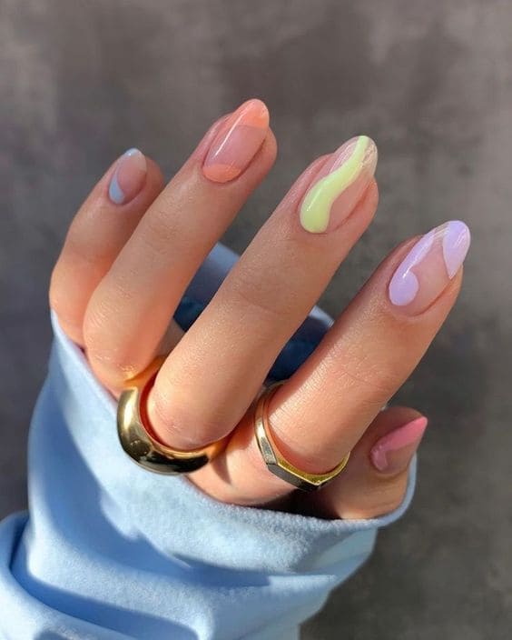 Nude And Color Nails 2