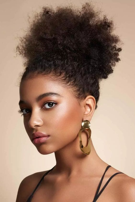 Pineapple Natural Hairstyles 2
