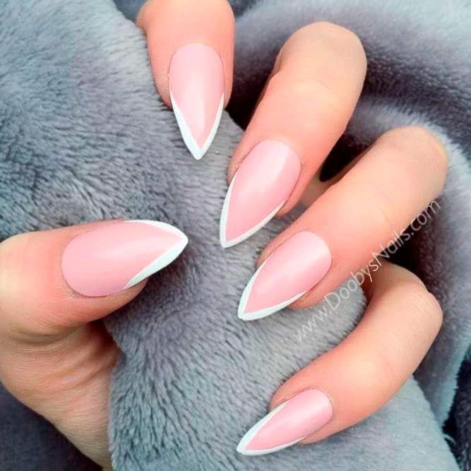 Pointy French Nails 2