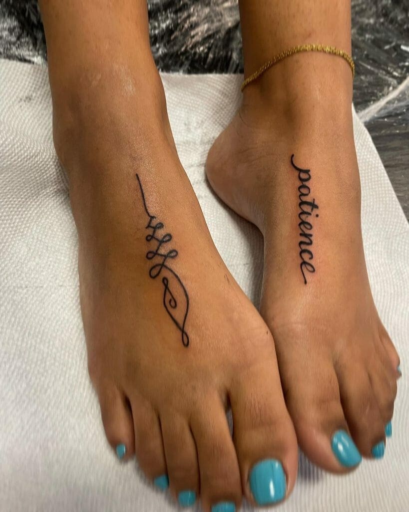 Script Tattoo Designs On Foot 4