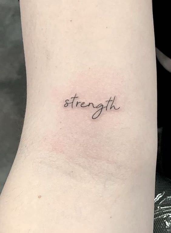 Strength Quote Tattoos 1