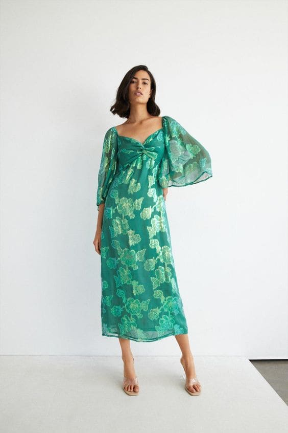 Summer Wedding Guest Dresses With Sleeves 4