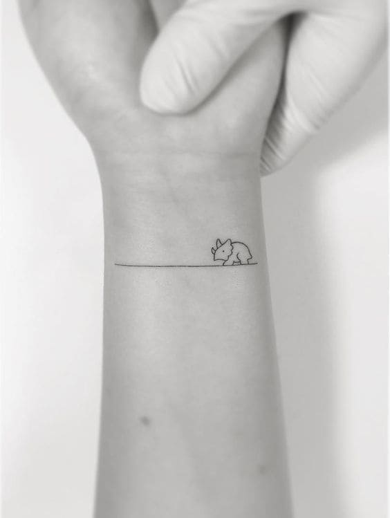 Tiny Minimalist Cute Animal Tattoo Designs 2