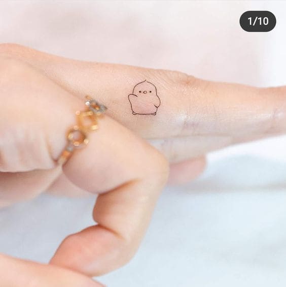 Tiny Minimalist Cute Animal Tattoo Designs 4