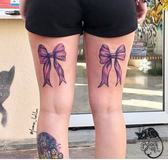 Upper Thigh Bow Inks 2