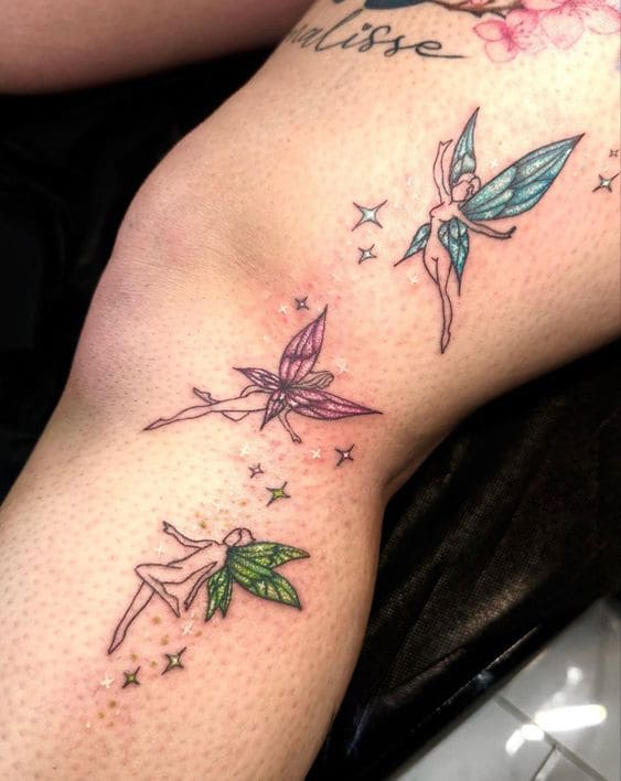 Watercolor Pixie Tattoos 5