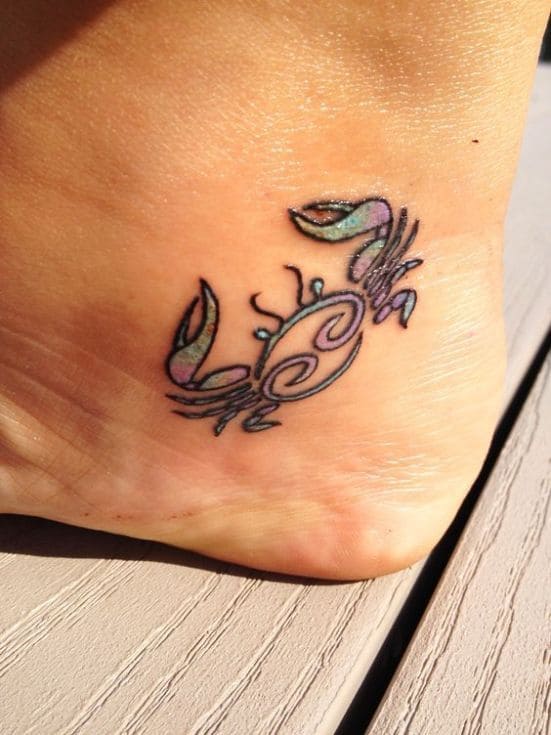Zodiac Sign Tattoos On Foot 1