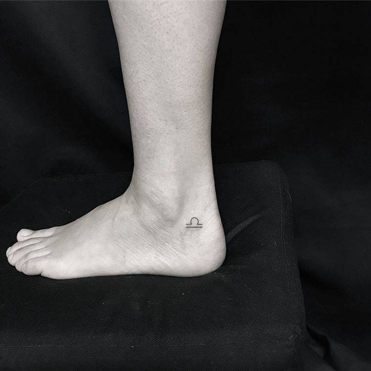 Zodiac Sign Tattoos On Foot 5