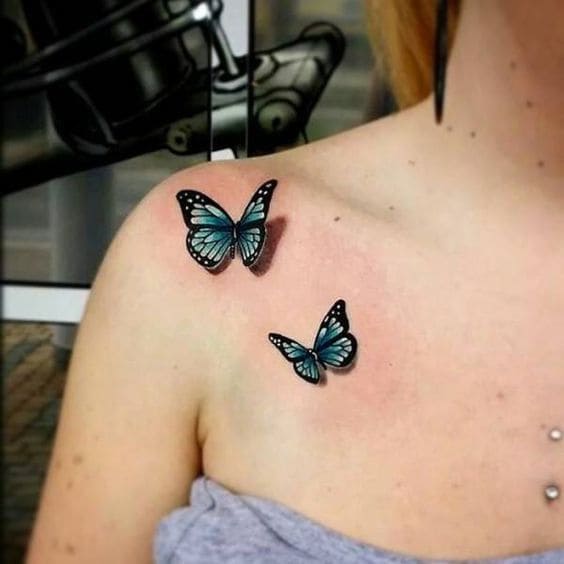 3D Butterfly Tattoo Designs 2