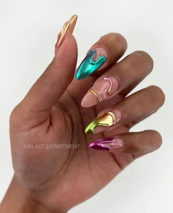 3D Swirl Manicure 2