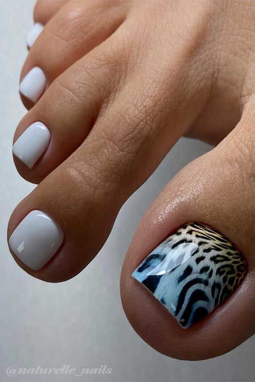 Animal Print Toe Nails 1