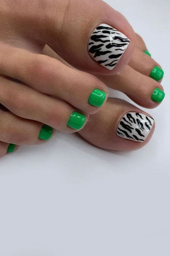 Animal Print Toe Nails 3