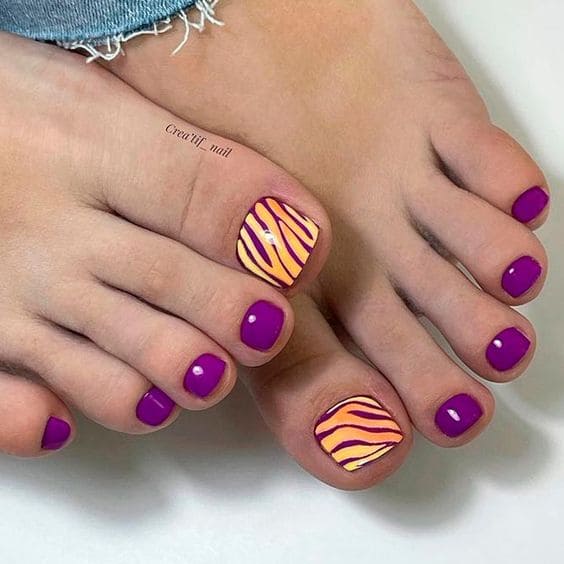 Animal Print Toe Nails 4