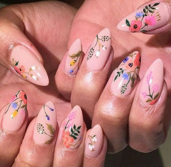 Artistic Flower Nails 6