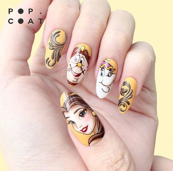 Beauty And The Beast Nails 2