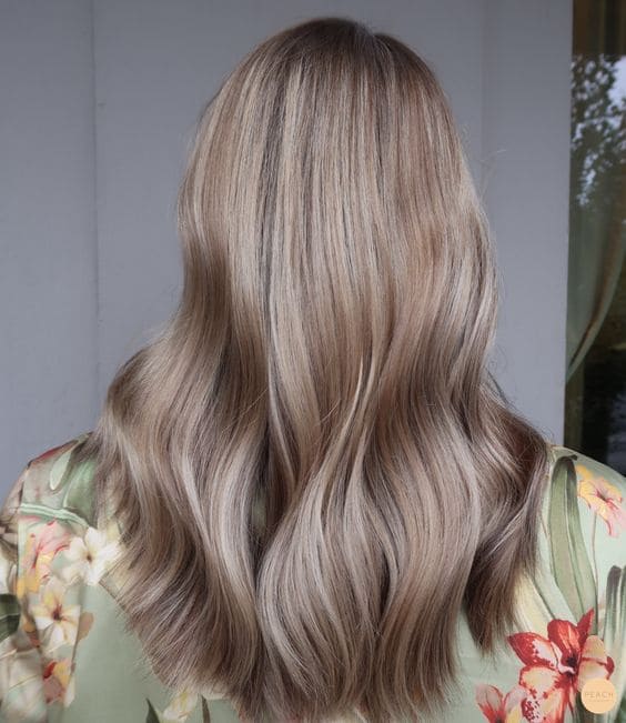 Beige Blonde with Soft Brown Lowlights 6