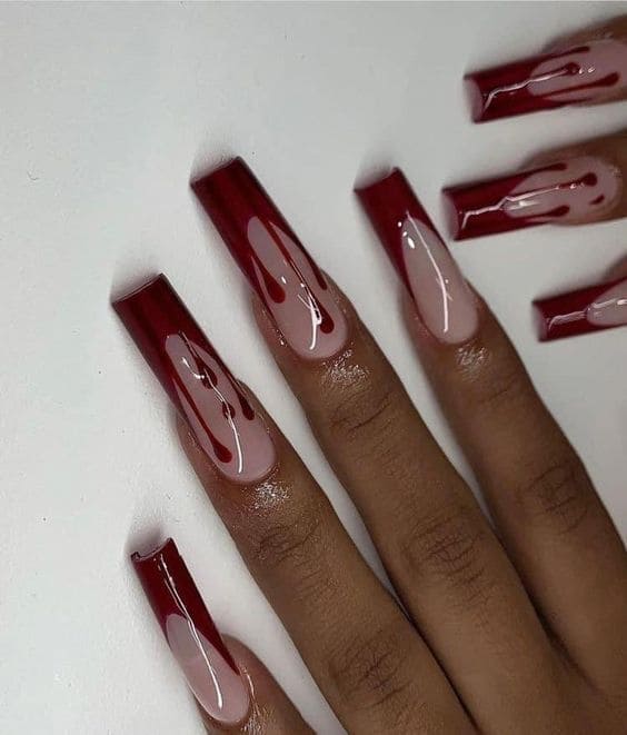 Blood Drip Manicure 4