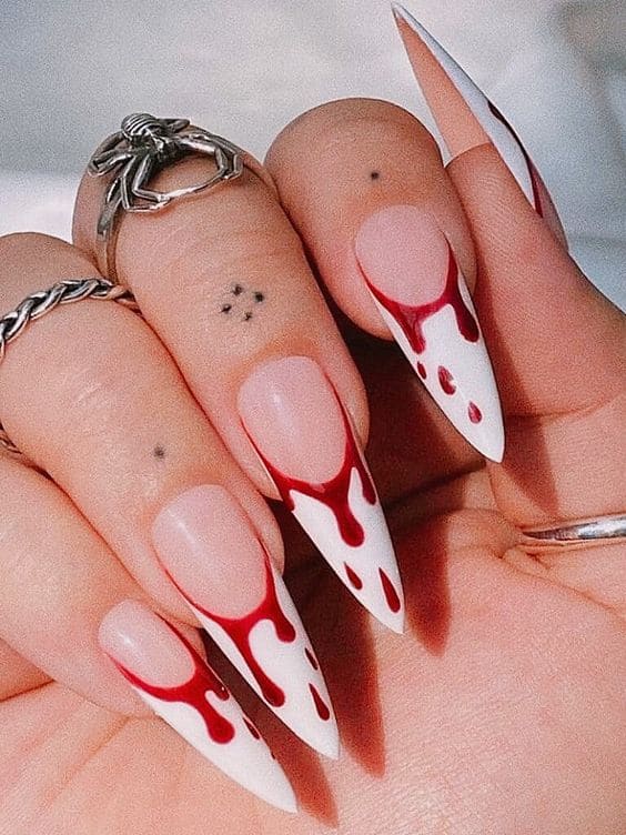 Blood Drip Manicure 5