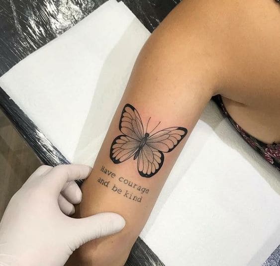 Butterfly Quote Tattoos 3
