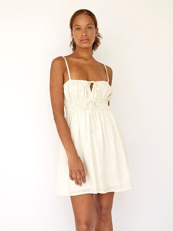 Casual Linen Mini Dress 7