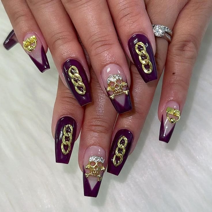 Chain Dope Nail Designs 1