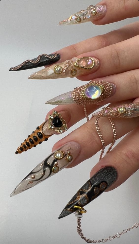 Chain Dope Nail Designs 4