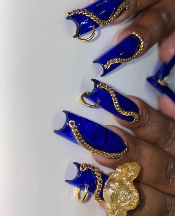 Chain Dope Nail Designs 6