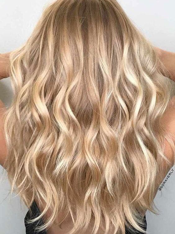 Champagne Blonde with Honey Lowlights 4