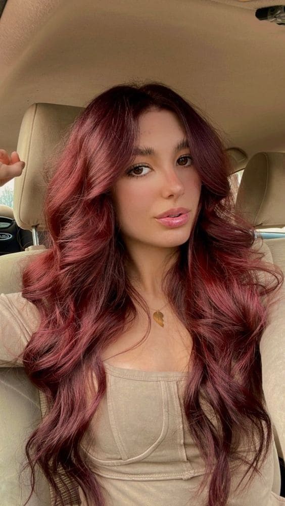 Cherry Cola Hair Color Trends 1