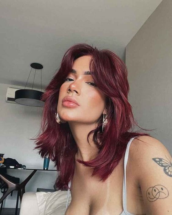 Cherry Cola Hair Color Trends 4