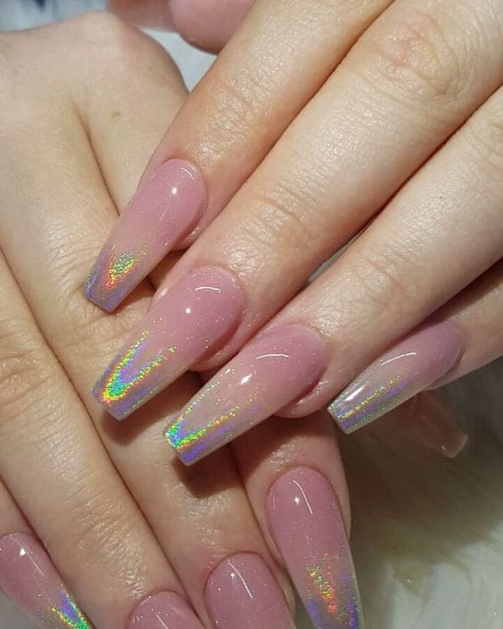 Clear Ombre Manicure 1