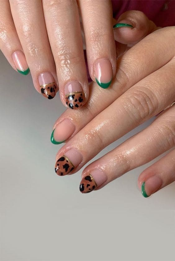 Clear Tortoiseshell Manicure 1