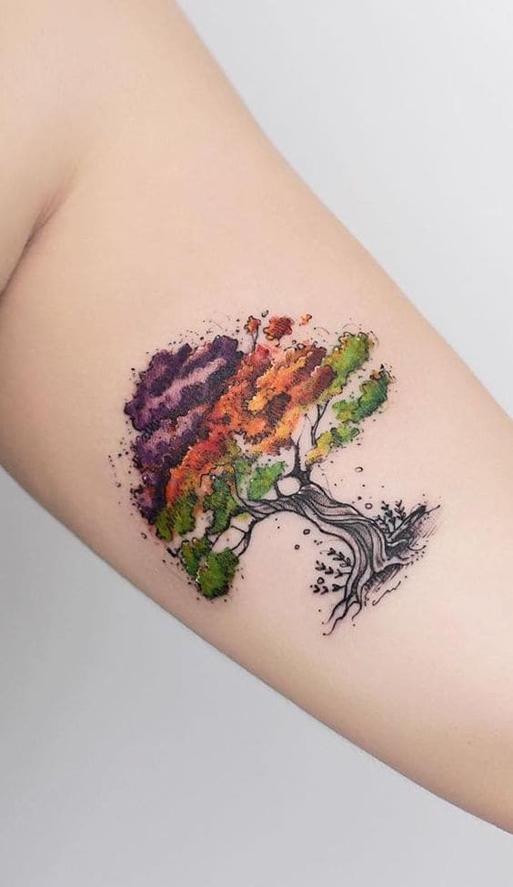 Colorful Tree Tats 1