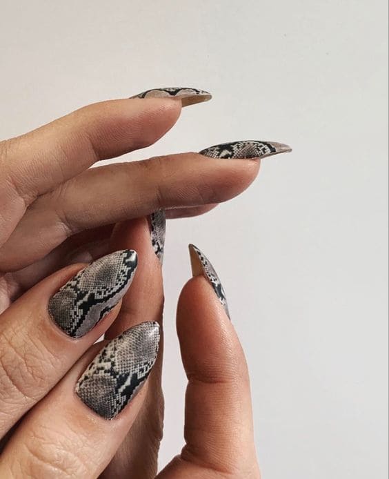 Enchanting Snakeskin Manicure 2