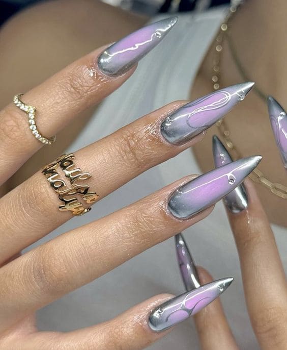 Futuristic Long Nails 2