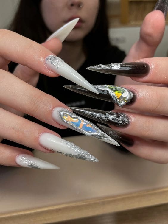 Futuristic Long Nails 3