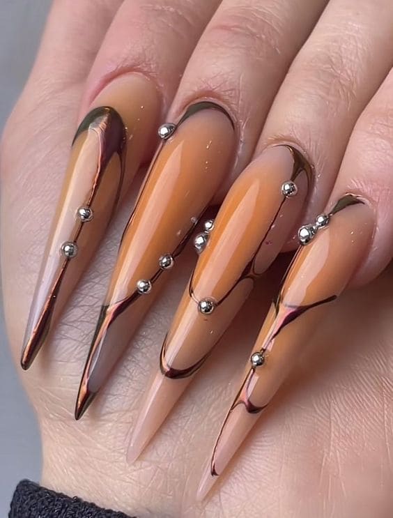 Futuristic Long Nails 7