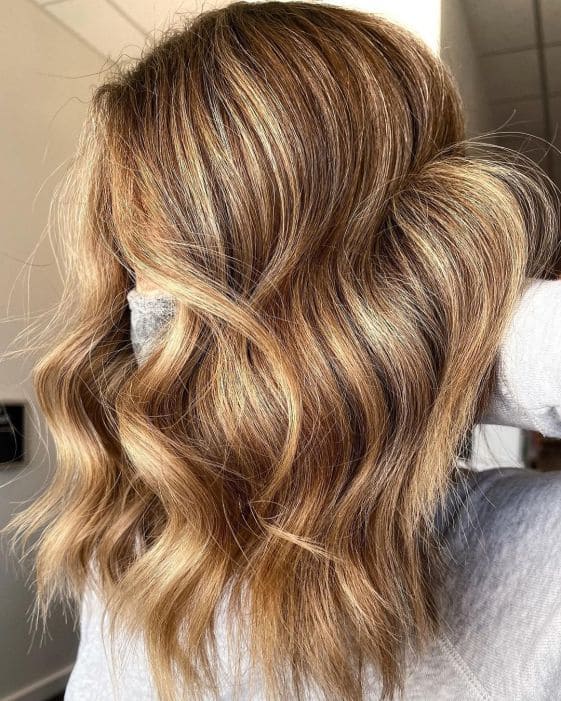 Honey Blonde with Caramel Lowlights 1